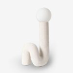 Table Lamp Artole G9 White Black Ceramic 22.5x16.5x45cm (1)