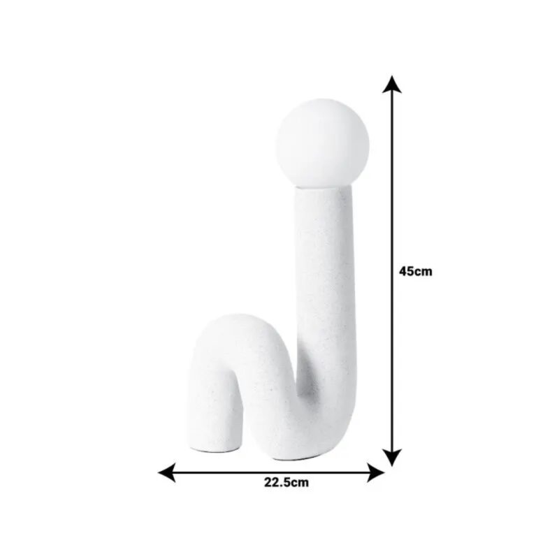 Table Lamp Artole G9 White Black Ceramic 22.5x16.5x45cm (2)