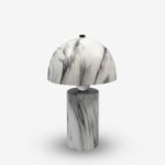 Table Lamp Euphore E27 White Marble Ceramic ∅18x29cm (1)