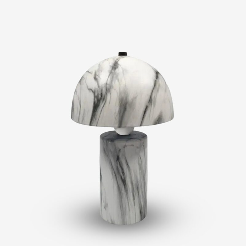 Table Lamp Euphore E27 White Marble Ceramic ∅18x29cm (1)