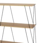 Wall Shelf Tars Oak Black 120x30x9cm (2)