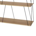 Wall Shelf Tars Oak Black 120x30x9cm (3)