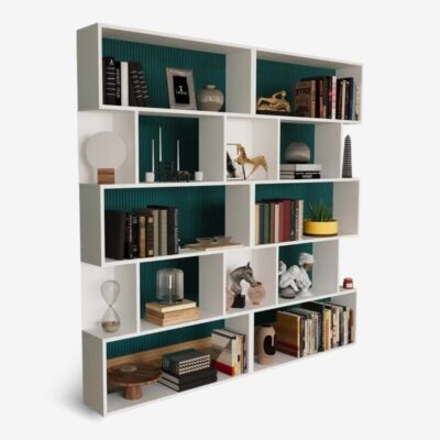 Bookcase Booky White 180x20x175cm