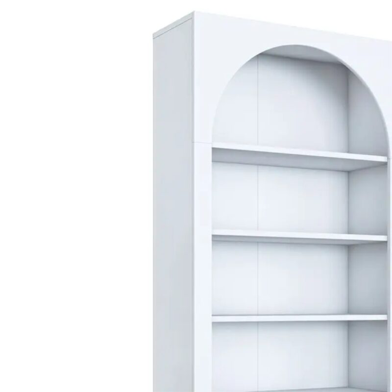 Bookcase Zoi White 80x31.5x180cm (4)