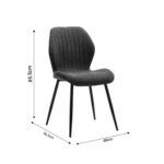 Chair Fuze Gray 48x56.5x85.5cm (5)