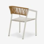 Chair Glist Rattan White 56x62x77cm (2)
