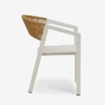 Chair Glist Rattan White 56x62x77cm (3)