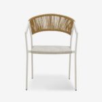 Chair Glist Rattan White 56x62x77cm (4)