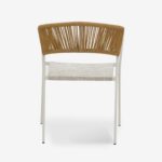 Chair Glist Rattan White 56x62x77cm (5)