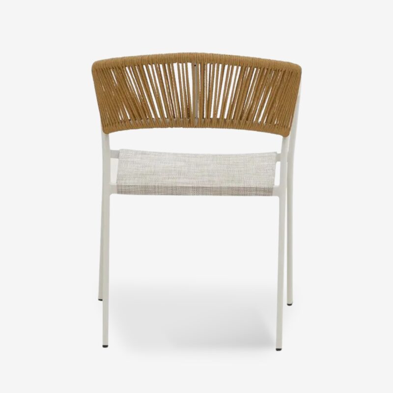 Chair Glist Rattan White 56x62x77cm (5)