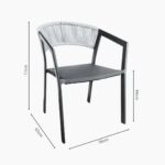 Chair Glist Rattan White 56x62x77cm (8)