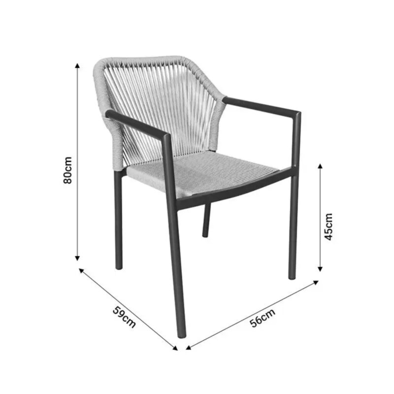Chair Lucia Rattan White 56x59x80cm (7)