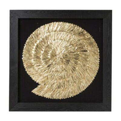 Kare Deco Frame Golden Snail 120x120cm