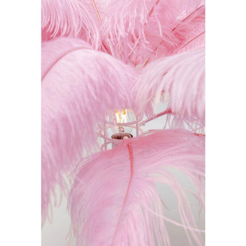 Kare Floor Lamp Feather Palm Pink 165cm (4)