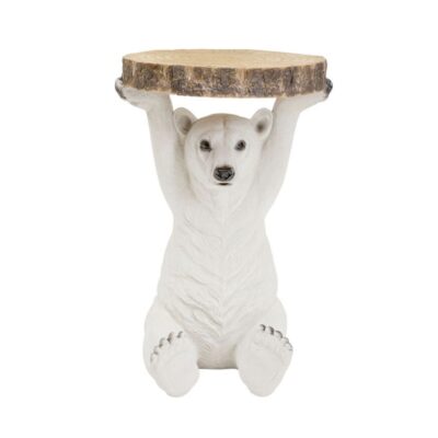 Kare Side Table Animal Polar Bear D37cm