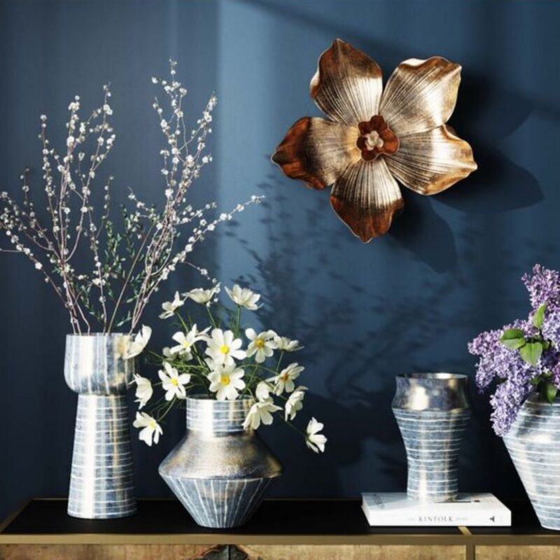 Kare Wall Decoration Orchid Gold 44cm (2)