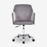 Office Chair Xever Gray Velvet 55х54х80 94cm (4)