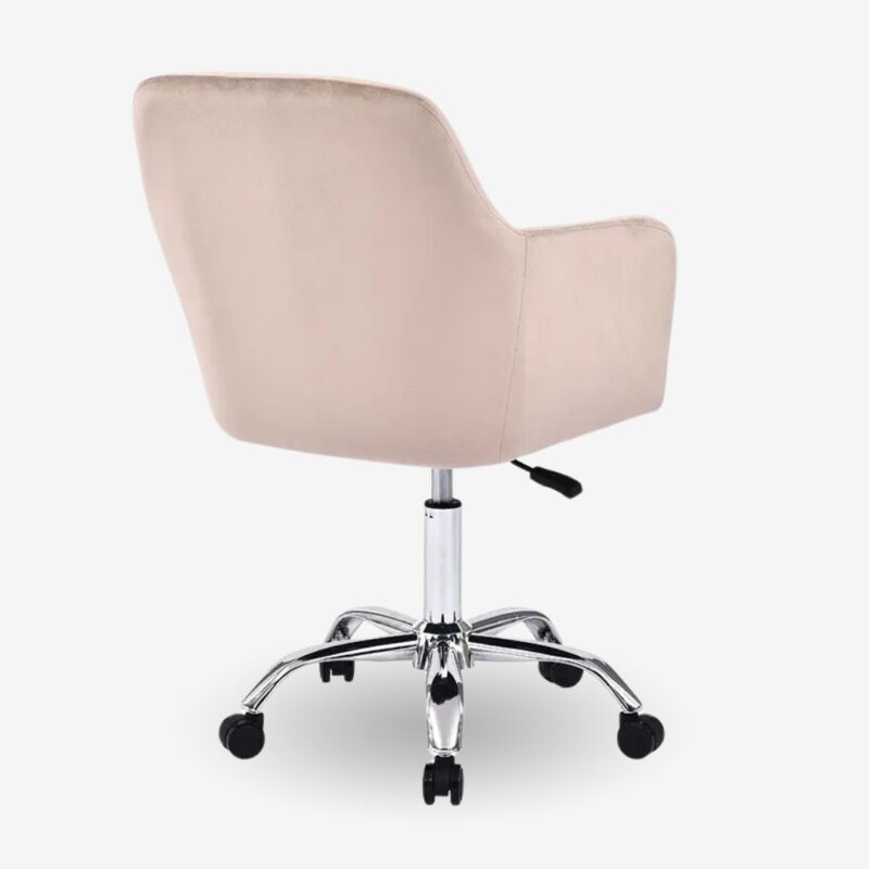 Office Chair Xever Pink Velvet 55х54х80 94cm (4)