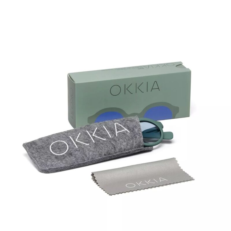Okkia Sunglasses Lauro Green Sage Blue Lens Ok031gs Bl (11)