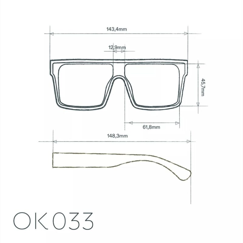 Okkia Sunglasses TOKYO Classic Optical White