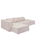 Corner sofa infinity ottoman cream left (1)