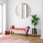 Kare Bench Wing Patchwork Red (2)