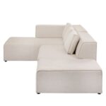 Kare Corner Sofa Infinity Ottoman Cream Left (12)