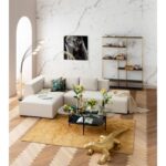 Kare Corner Sofa Infinity Ottoman Cream Left (2)