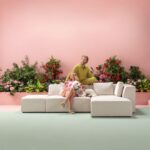 Kare Corner Sofa Infinity Ottoman Cream Left (3)