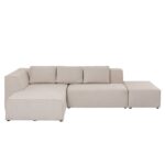 Kare Corner Sofa Infinity Ottoman Cream Left (6)