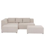 Kare Corner Sofa Infinity Ottoman Cream Left (9)
