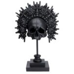 Kare Deco Object Kral Kafatası Siyah 49cm (12)