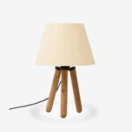 Table Lamp Woody Beige Walnut ∅22x33cm