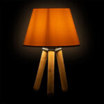 Table Lamp Woody Beige Walnut ∅22x33cm (2)