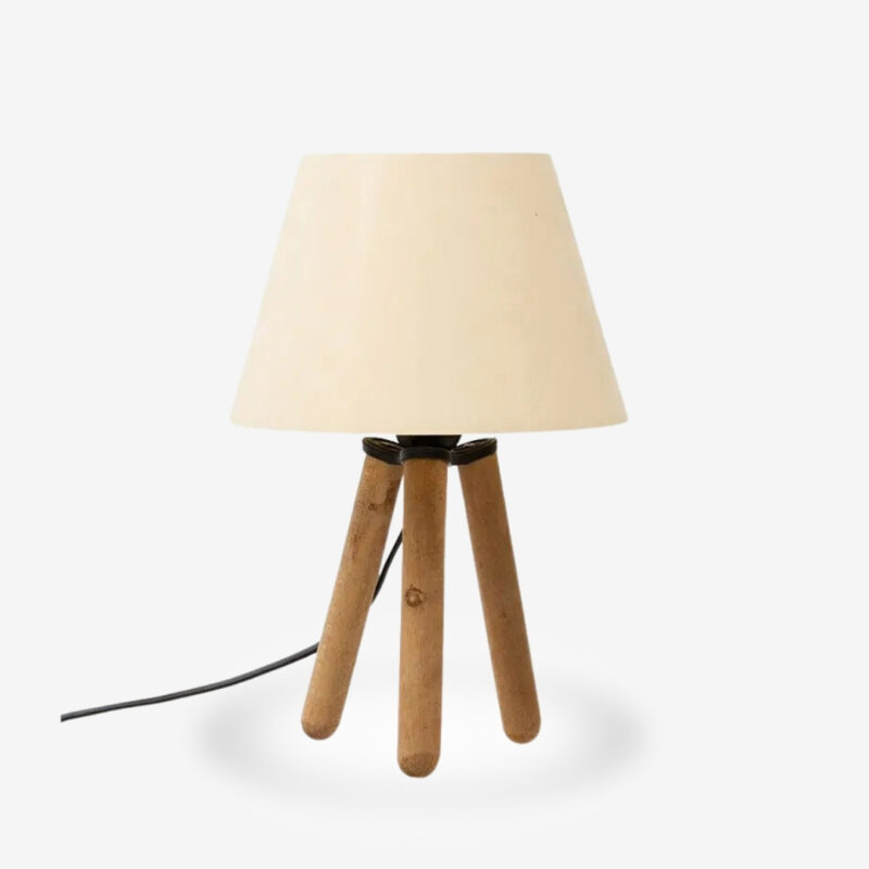 Table Lamp Woody Beige Walnut ∅22x33cm