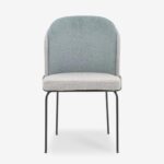 Chair Dore Gray Blue Bouclé (4)