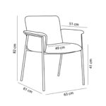 Chair Japo Grey 63x61x82cm (7)