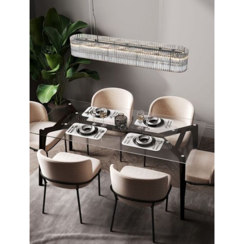 Chandelier Barok Black 110х18х210cm (2)
