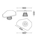 Coffee Table Woody 90x83x33cm (6)
