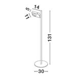 Floor Lamp Kedros Black 131х30cm (7)
