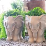 Flowerpot holder elephant s (4)