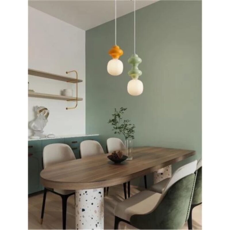 Pendant Lamp Clio Orange 18x198cm (2)