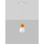 Pendant Lamp Clio Orange 18x198cm (3)