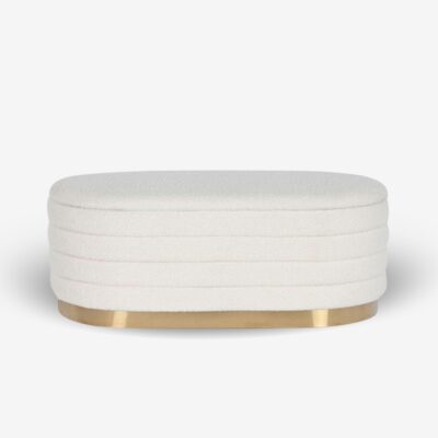Stool Momo Beige Gold 100х42х40cm (2)