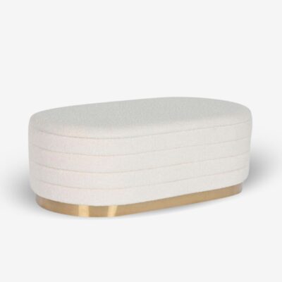Stool Momo Beige Gold 100х42х40cm