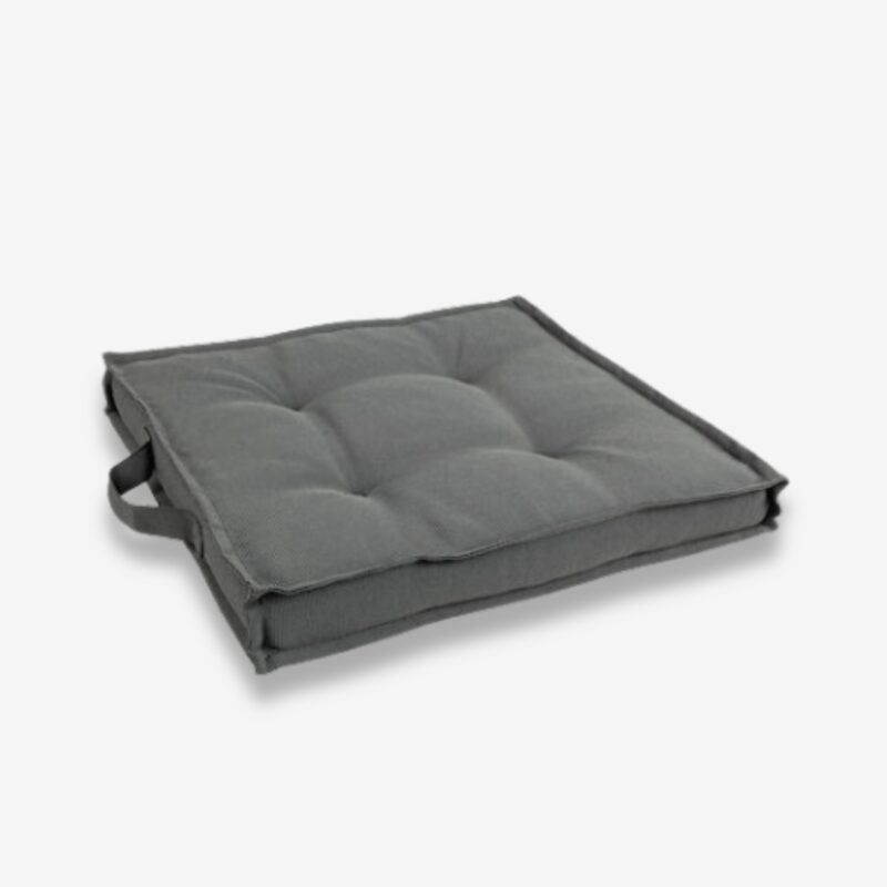 Waterproof Floor Cushion Charcoal 40x40x4cm