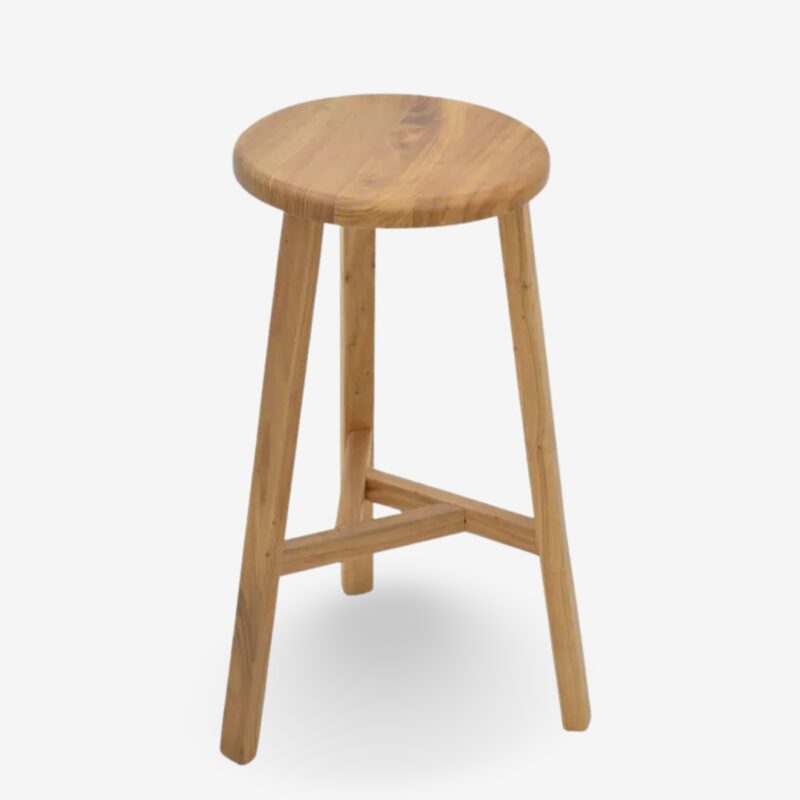 Bar Stool Fabio Elm Wood 38x71cm (2)
