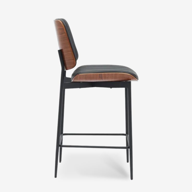 Bar Stool Katrin Walnut Black 48.5x52.5x96cm (3)