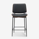Bar Stool Katrin Walnut Black 48.5x52.5x96cm (4)
