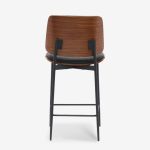 Bar Stool Katrin Walnut Black 48.5x52.5x96cm (5)